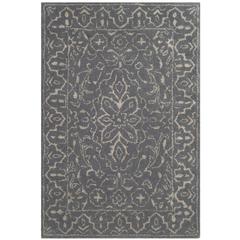 GLAMOUR, STEEL / BLUE, 2' X 3', Area Rug