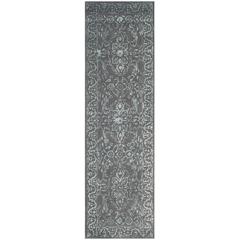 GLAMOUR, OPAL / GREY, 2'-3" X 8', Area Rug