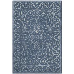 GLAMOUR, GREY / BLUE, 2' X 3', Area Rug