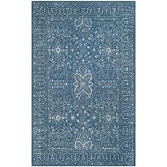 GLAMOUR, GREY / BLUE, 5' X 8', Area Rug