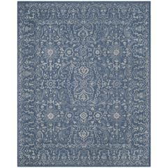 GLAMOUR, GREY / BLUE, 8' X 10', Area Rug