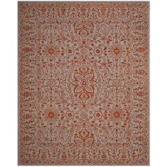 GLAMOUR, GREY / RUST, 8' X 10', Area Rug
