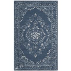 GLAMOUR, BLUE, 5' X 8', Area Rug