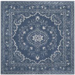 GLAMOUR, BLUE, 6' X 6' Square, Area Rug
