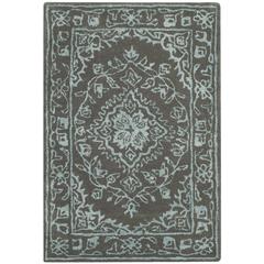 GLAMOUR, DARK GREY, 2' X 3', Area Rug