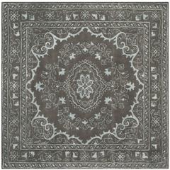 GLAMOUR, DARK GREY, 6' X 6' Square, Area Rug