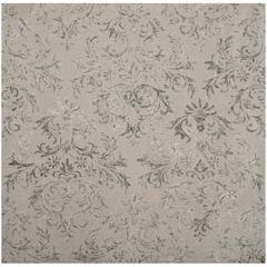 GLAMOUR, GREY, 6' X 6' Square, Area Rug