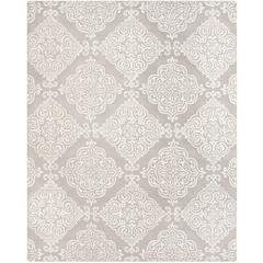 GLAMOUR, SILVER / IVORY, 8' X 10', Area Rug, GLM568A-8