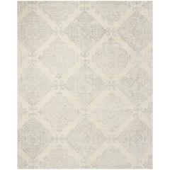 GLAMOUR, IVORY / SILVER, 8' X 10', Area Rug