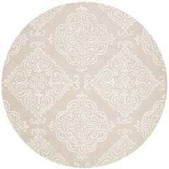 GLAMOUR, BEIGE / IVORY, 6' X 6' Round, Area Rug
