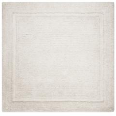 GLAMOUR SHAG, IVORY, 6' X 6' Square, Area Rug