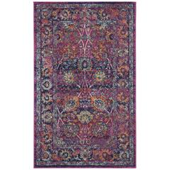 GRANADA, FUCHSIA / MULTI, 3' X 5', Area Rug