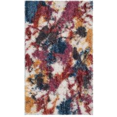 GYPSY, IVORY / BLUE, 3' X 5', Area Rug
