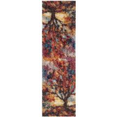 GYPSY, RUST / BLUE, 2'-3" X 8', Area Rug, GYP522C-28