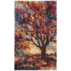 GYPSY, RUST / BLUE, 3' X 5', Area Rug, GYP522C-3