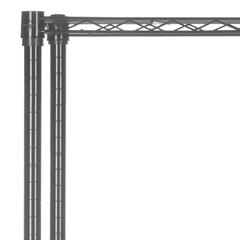 CEASAR 5 TIER CHROME WIRE ADJUSTABLE RACK (35.4 in. W x 17.7 in. D x 70.9 in. H)
