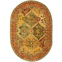 HERITAGE, MULTI, 4'-6" X 6'-6" Oval, Area Rug, HG111A-5OV