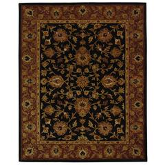 HERITAGE, BLACK / RED, 7'-6" X 9'-6", Area Rug, HG112A-8