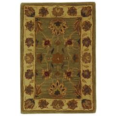 HERITAGE, GREEN / GOLD, 2'-0" X 3'-0", Area Rug