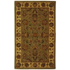 HERITAGE, GREEN / GOLD, 3'-0" X 5'-0", Area Rug