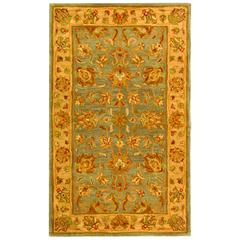 HERITAGE, BLUE / BEIGE, 3' X 5', Area Rug