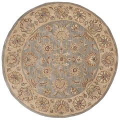 HERITAGE, BLUE / BEIGE, 6' X 6' Round, Area Rug, HG343B-6R