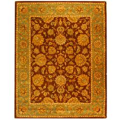 HERITAGE, BROWN / BLUE, 7'-6" X 9'-6", Area Rug, HG343J-8