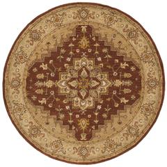 HERITAGE, RUST / GOLD, 6' X 6' Round, Area Rug