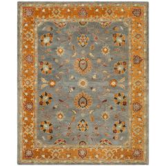 HERITAGE, BLUE / ORANGE, 8' X 10', Area Rug