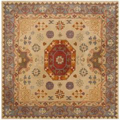 HERITAGE, BEIGE / MULTI, 6' X 6' Square, Area Rug