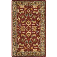 HERITAGE, RED / BLUE, 3' X 5', Area Rug
