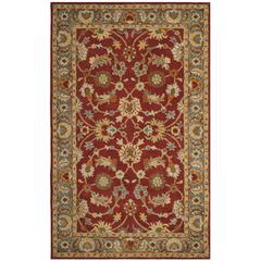 HERITAGE, RED / BLUE, 5' X 8', Area Rug