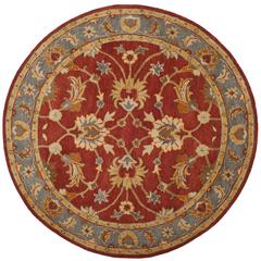 HERITAGE, RED / BLUE, 6' X 6' Round, Area Rug, HG403A-6R
