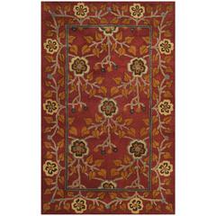 HERITAGE, RED / MULTI, 5' X 8', Area Rug, HG407A-5