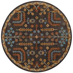 HERITAGE, CHARCOAL / MULTI, 6' X 6' Round, Area Rug