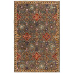 HERITAGE, CHARCOAL / MULTI, 5' X 8', Area Rug, HG415H-5
