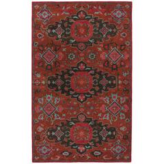 HERITAGE, RUST / MULTI, 5' X 8', Area Rug