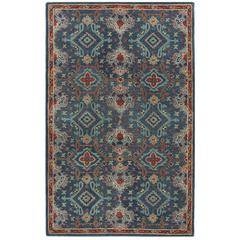 HERITAGE, BLUE / MULTI, 5' X 8', Area Rug