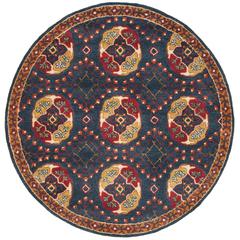 HERITAGE, NAVY / RED, 6' X 6' Round, Area Rug, HG424N-6R
