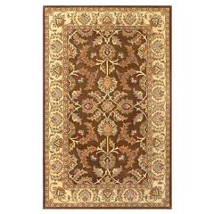 HERITAGE, BROWN / IVORY, 5' X 8', Area Rug, HG451A-5