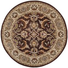 HERITAGE, BROWN / IVORY, 6' X 6' Round, Area Rug, HG451A-6R