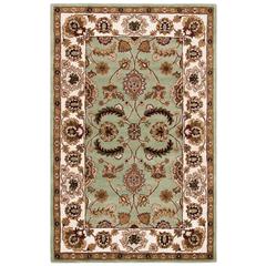 HERITAGE, SAGE / IVORY, 7'-6" X 9'-6", Area Rug