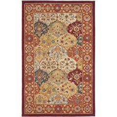 HERITAGE, MULTI / RED, 5' X 8', Area Rug, HG510B-5