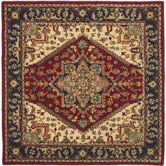 HERITAGE, RED, 6' X 6' Square, Area Rug, HG625A-6SQ
