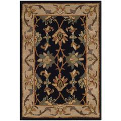 HERITAGE, BLACK / BEIGE, 2'-0" X 3'-0", Area Rug