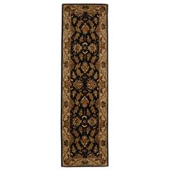 HERITAGE, BLACK / BEIGE, 2'-3" X 8', Area Rug, HG628B-28