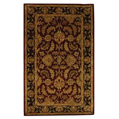 HERITAGE, RED / BLACK, 3'-0" X 5'-0", Area Rug, HG628C-3