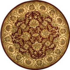 HERITAGE, RED / IVORY, 6' X 6' Round, Area Rug