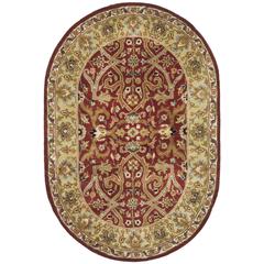 HERITAGE, RED / GOLD, 4'-6" X 6'-6" Oval, Area Rug, HG644B-5OV