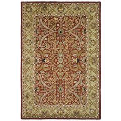 HERITAGE, RED / GOLD, 6' X 9', Area Rug, HG644B-6